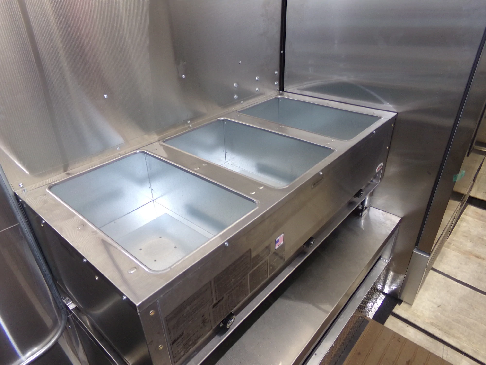 Global Taco truck, inside, fryers