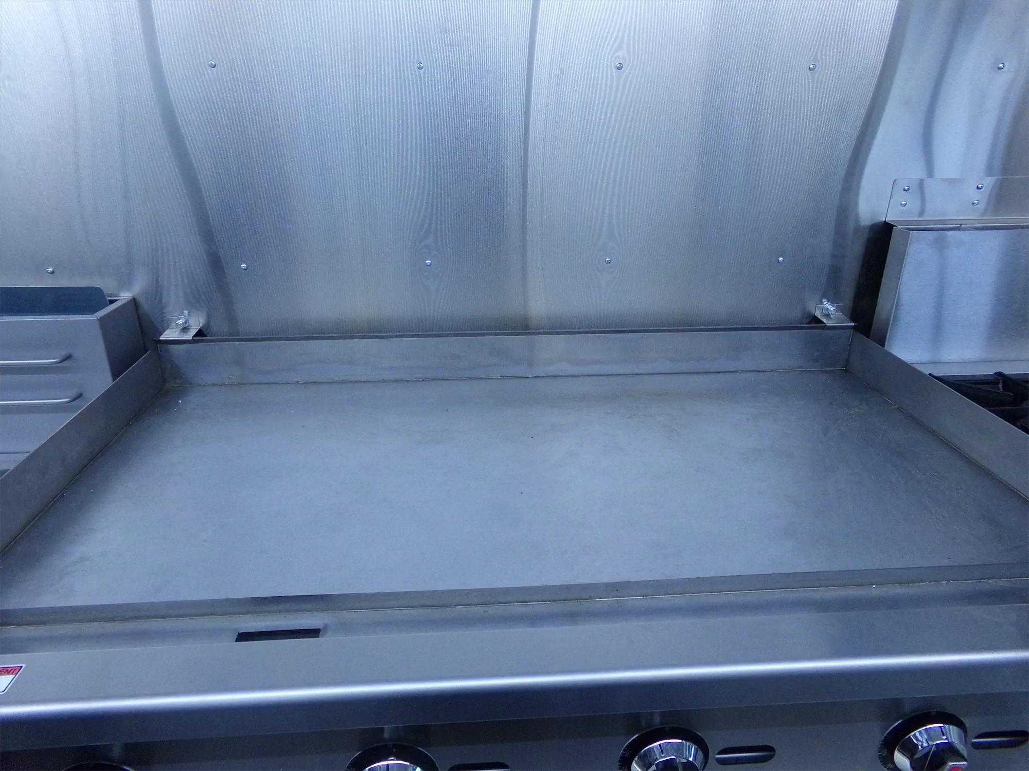 Global Taco truck, inside, grill