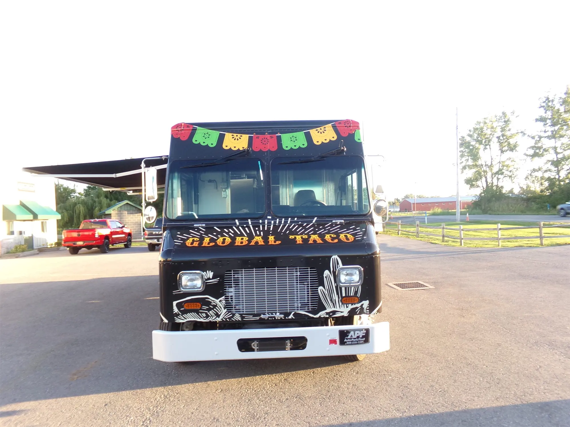 Global Taco truck, outside, front