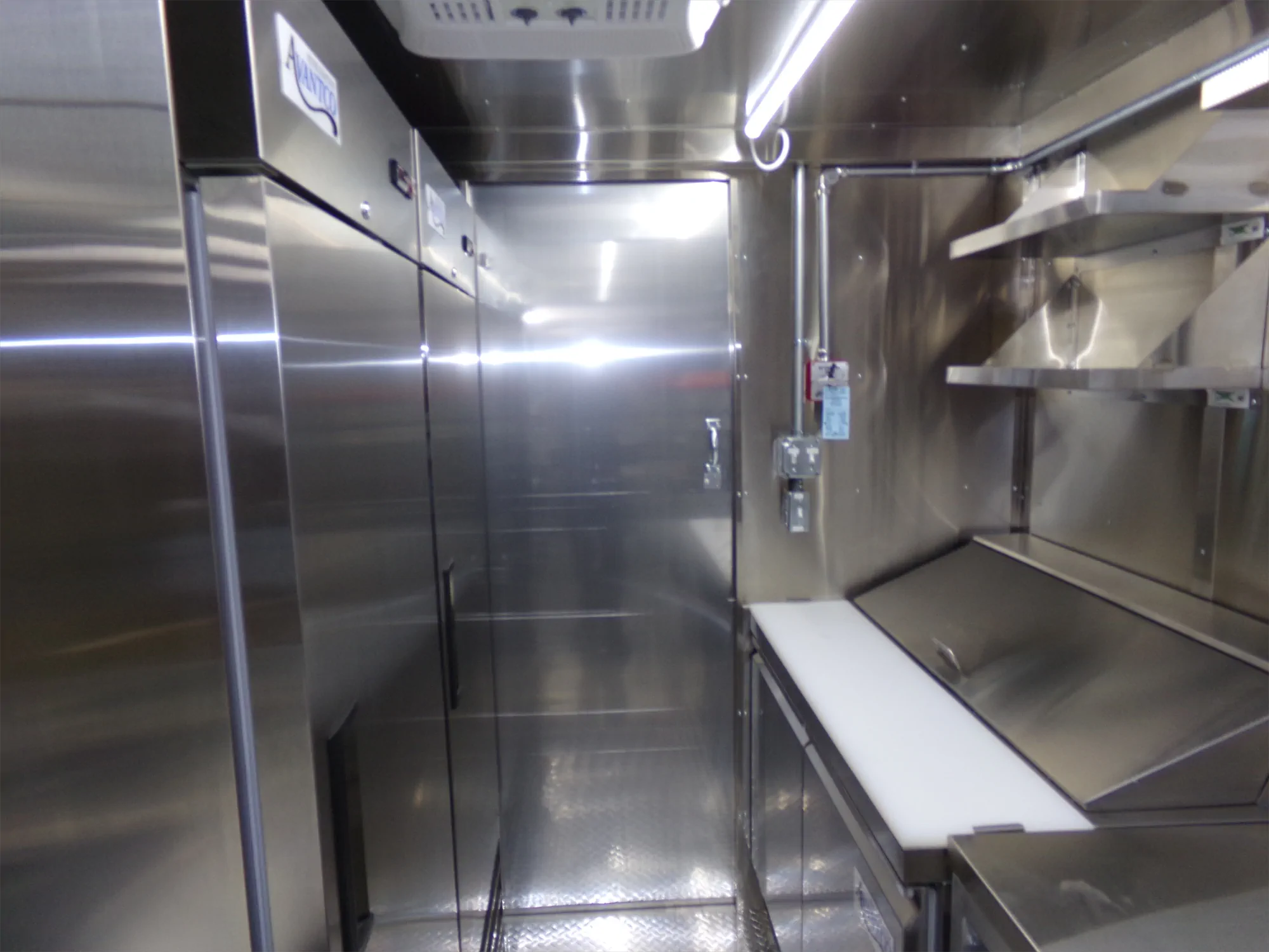 Buffalo Farm to School to you truck, inside, storage