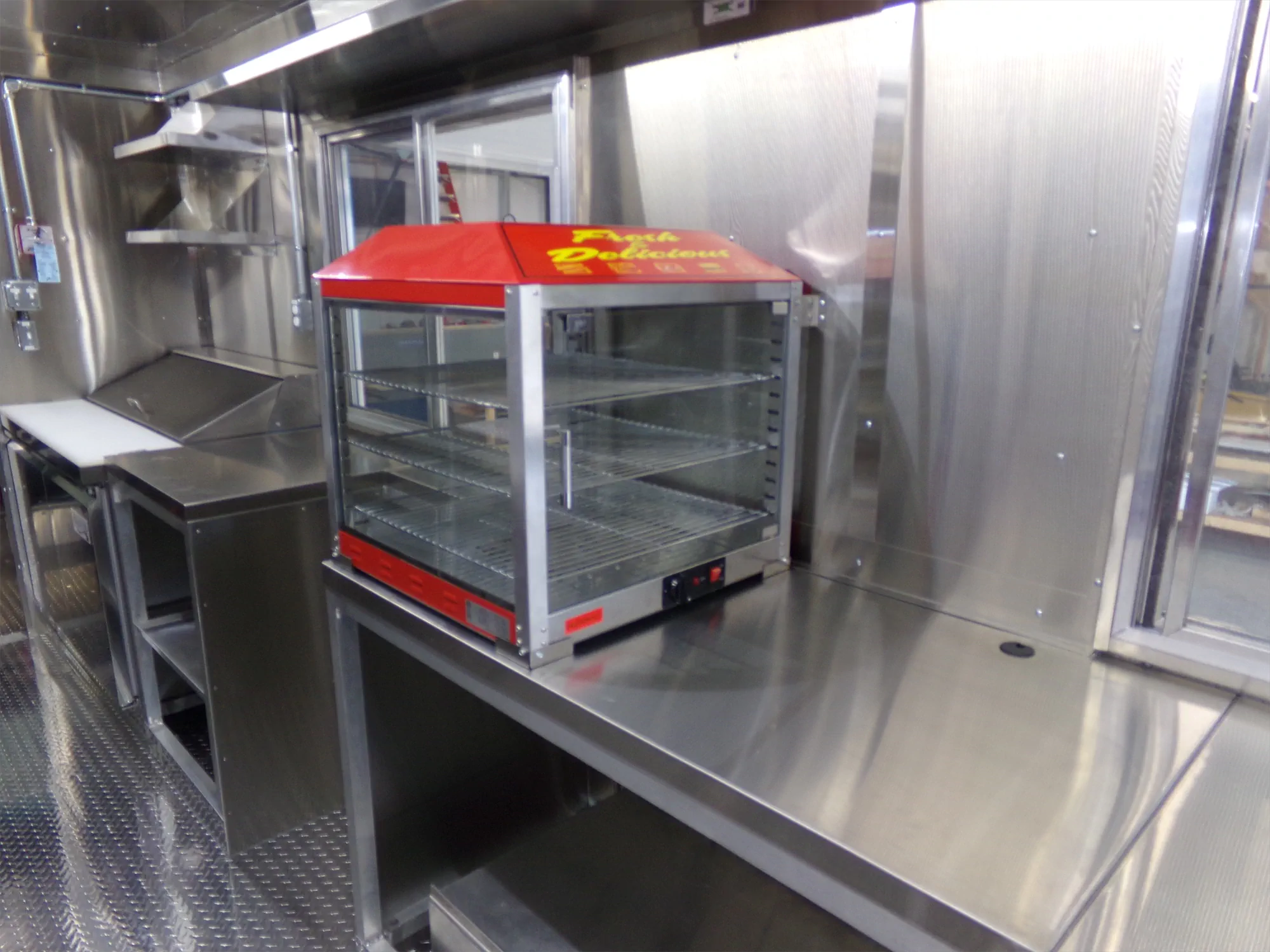 Buffalo Farm to School to you truck, inside, storage