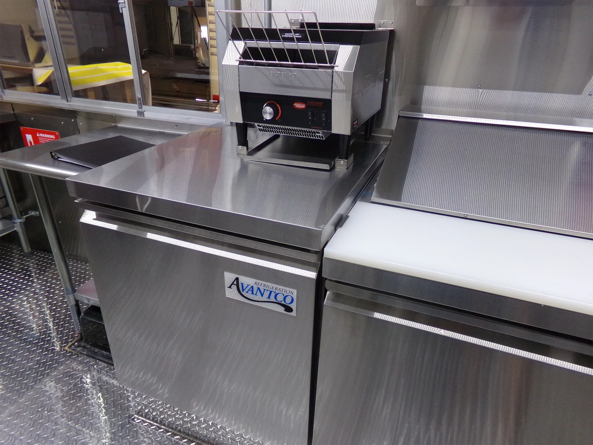 Edgy Vegy Buffalo truck, inside, toaster