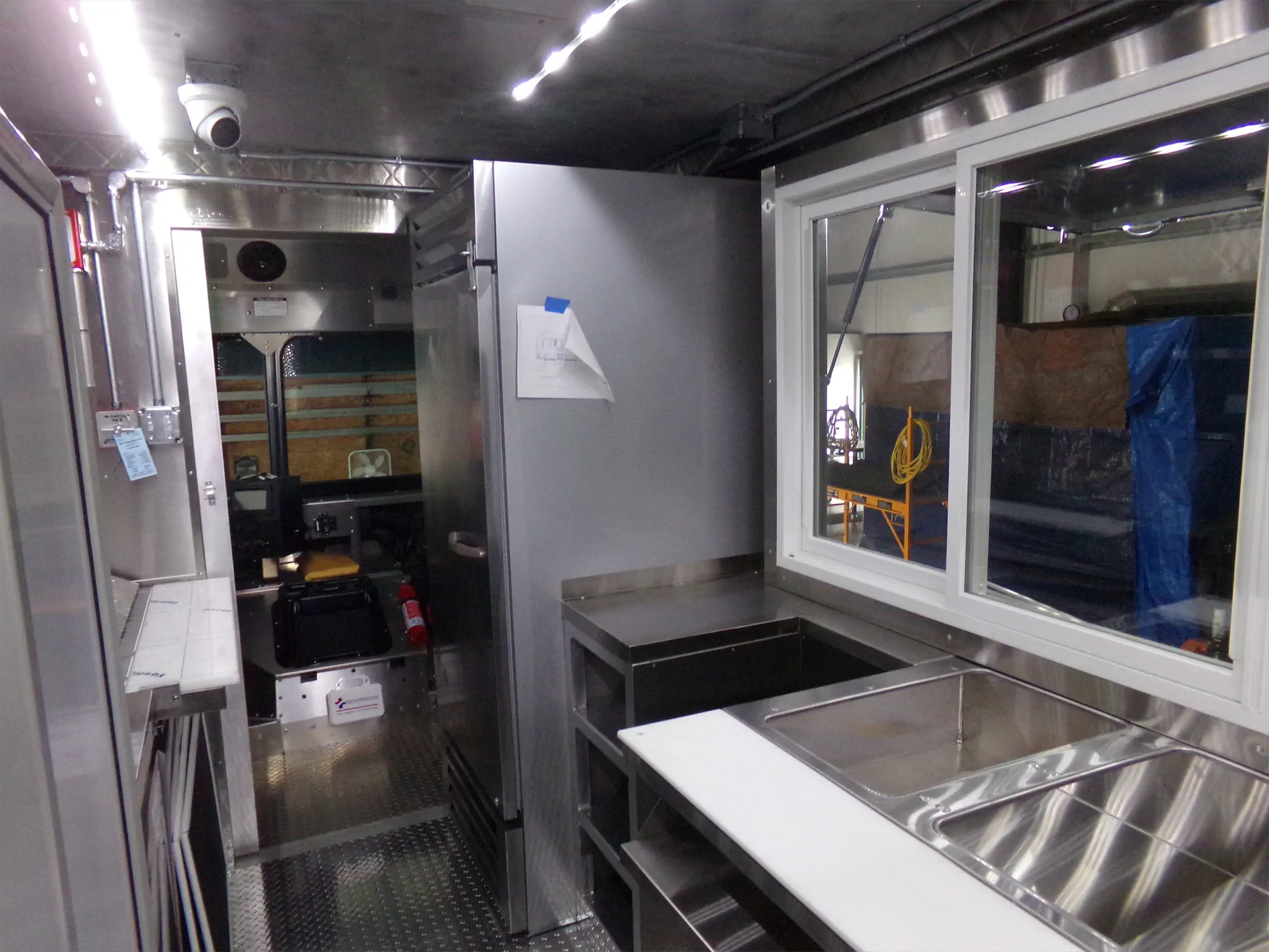 Big Brisket Daddy truck, inside, counter