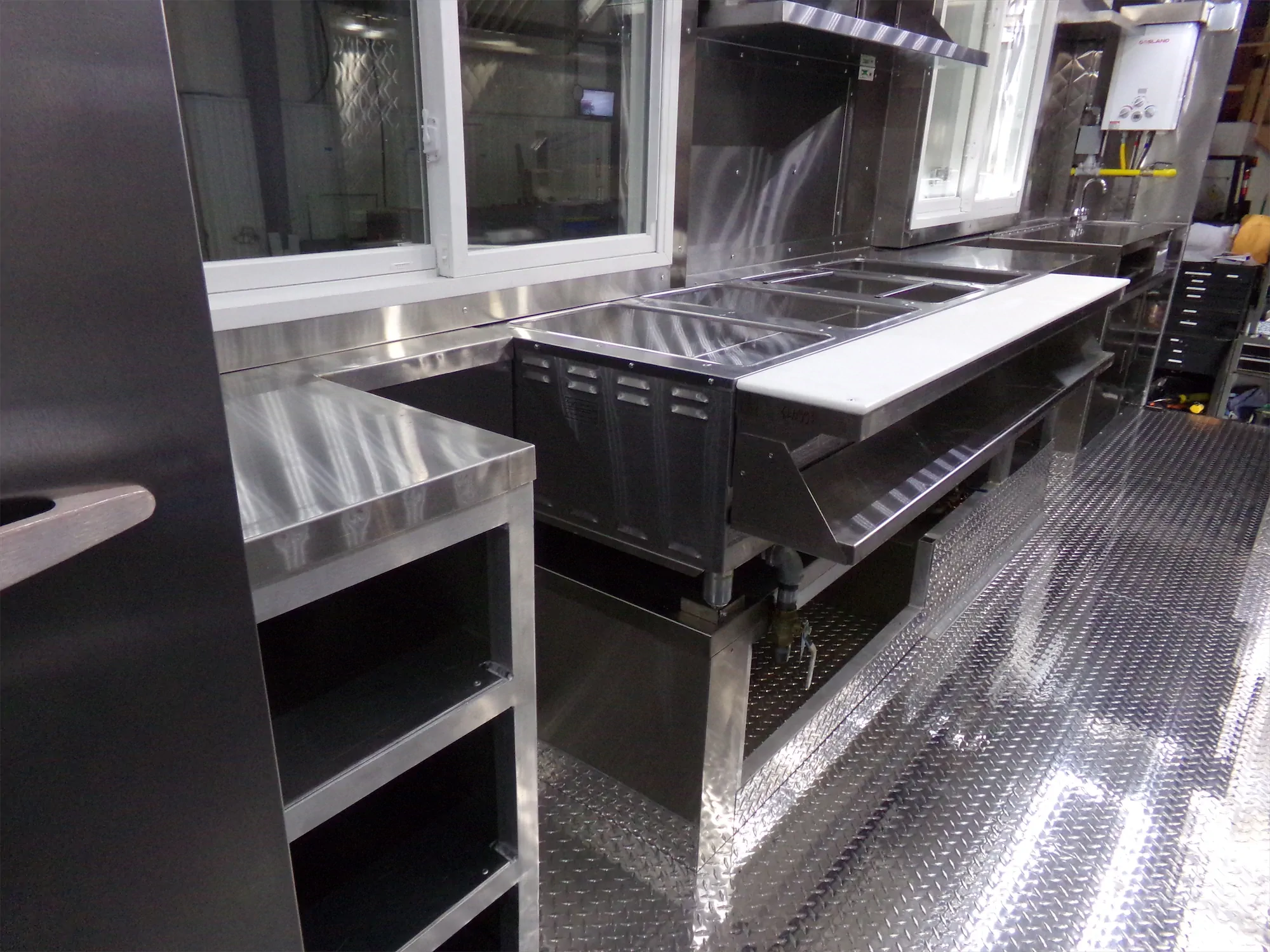 Big Brisket Daddy truck, inside, POS