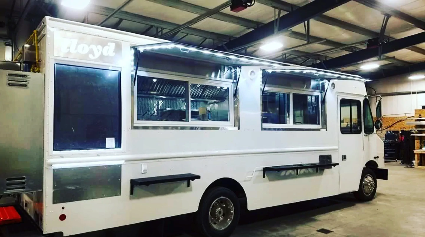 Lloyd Taco truck number 5 in an unfinished state